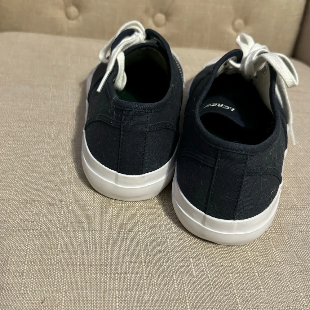 J. Crew Navy Canvas Low-Top Sneakers with White Soles - Picture 5 of 7